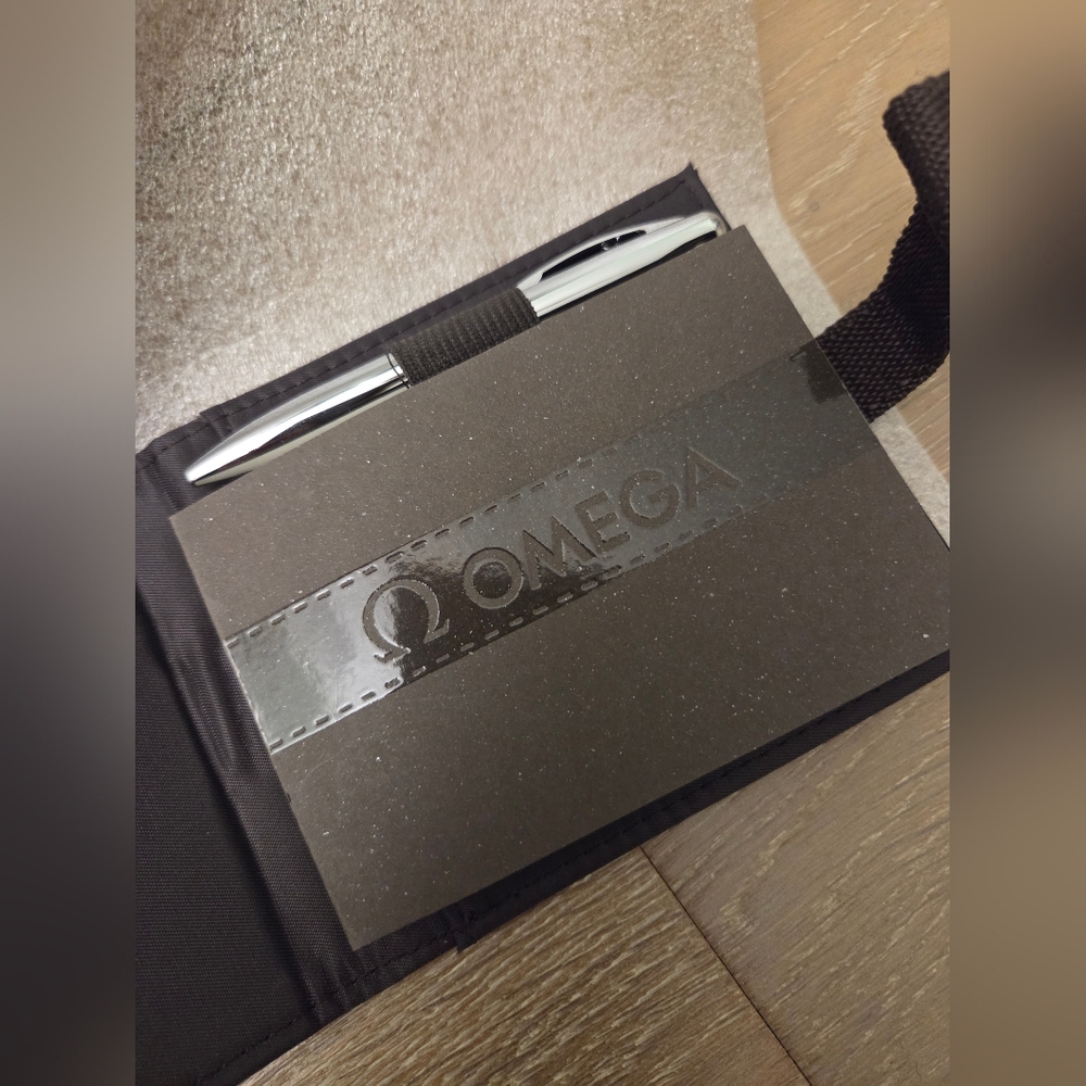 Omega Notepad Wallet & Pen - Seamaster, Speedmaster, Deville, Constellation RARE - Picture 7 of 12